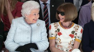 Queen Elizabeth II's first visit to the London Fashion Week