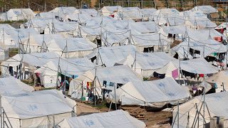 Campo de refugiados en Grecia