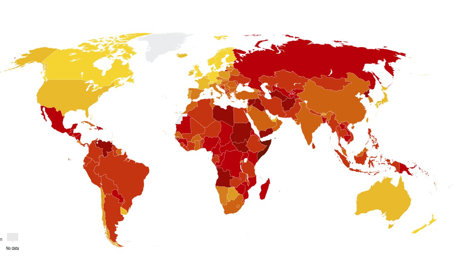 Asesinan un periodista cada semana en países con altos niveles de corrupción