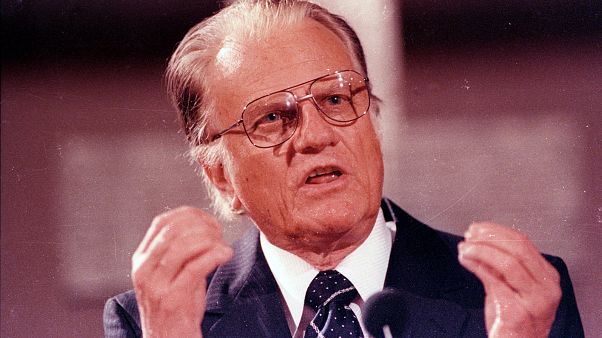 Billy Graham in der Gethsemanekirche, Ostberlin Billy Graham in der Gethsemanekirche, Ostberlin