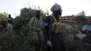 Kämpfer in der Nähe von Afrin