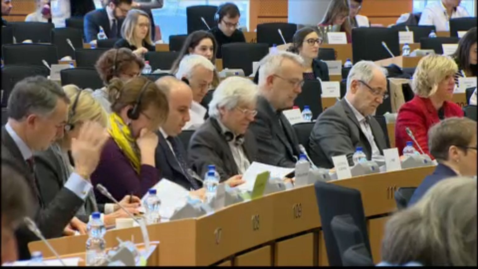 Voto durante la Comisión de Asuntos Exteriores en el Parlamento Europeo