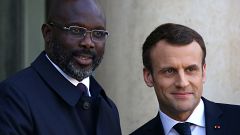 George Weah en visite à Paris