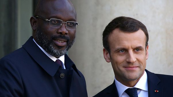 George Weah en visite à Paris George Weah en visite à Paris
