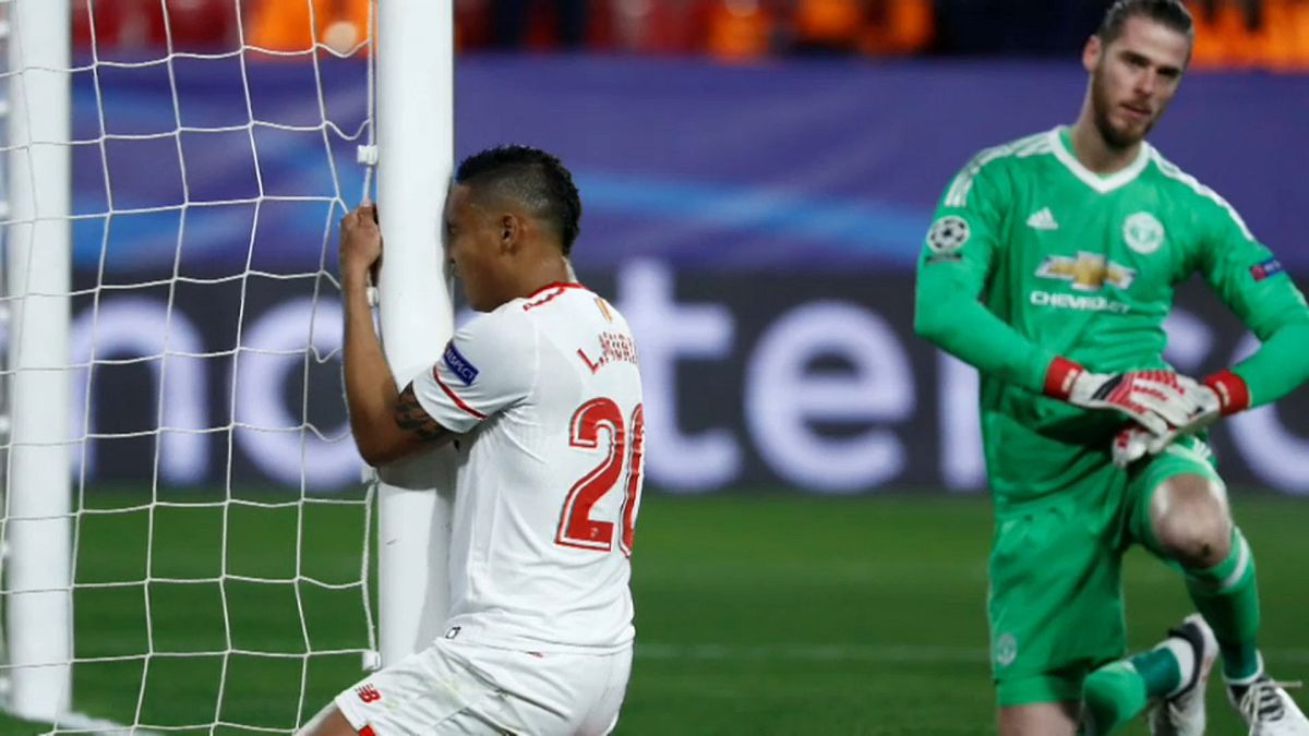 El Sevilla perdona ante el Manchester United de un gran De Gea
