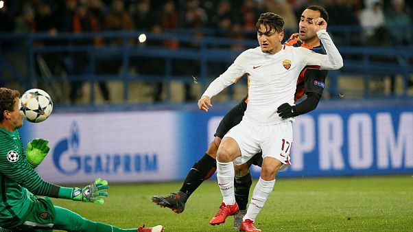 Şampiyonlar Ligi: Roma turu zora soktu Şampiyonlar Ligi: Roma turu zora soktu
