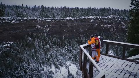 Escalade sur glace au Canada