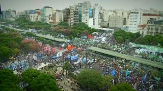 Manifestation des camionneurs argentins