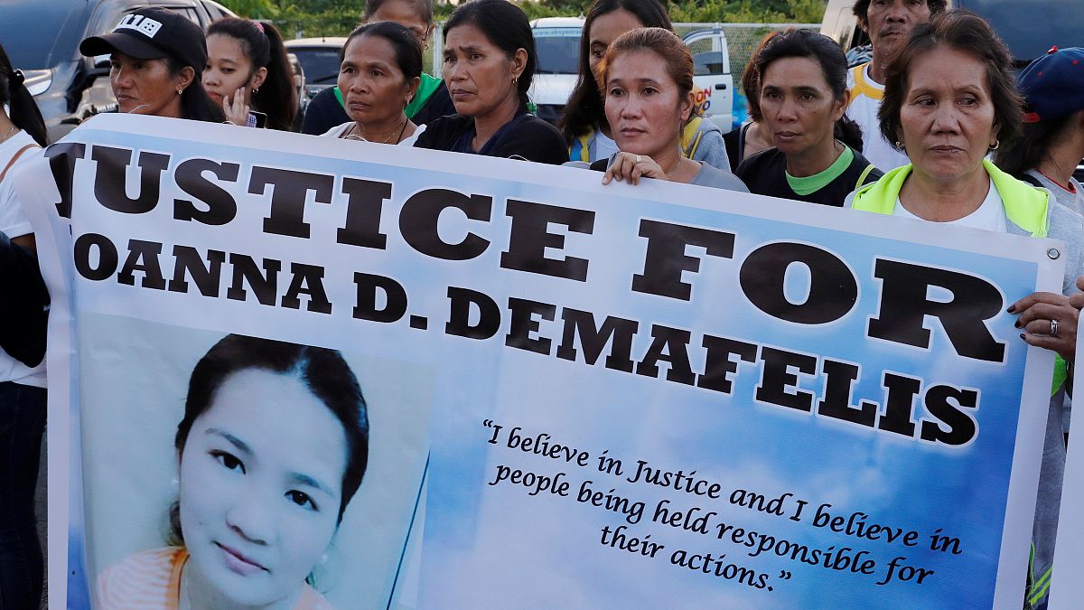Couple sentenced to death for murder of Filipina maid 