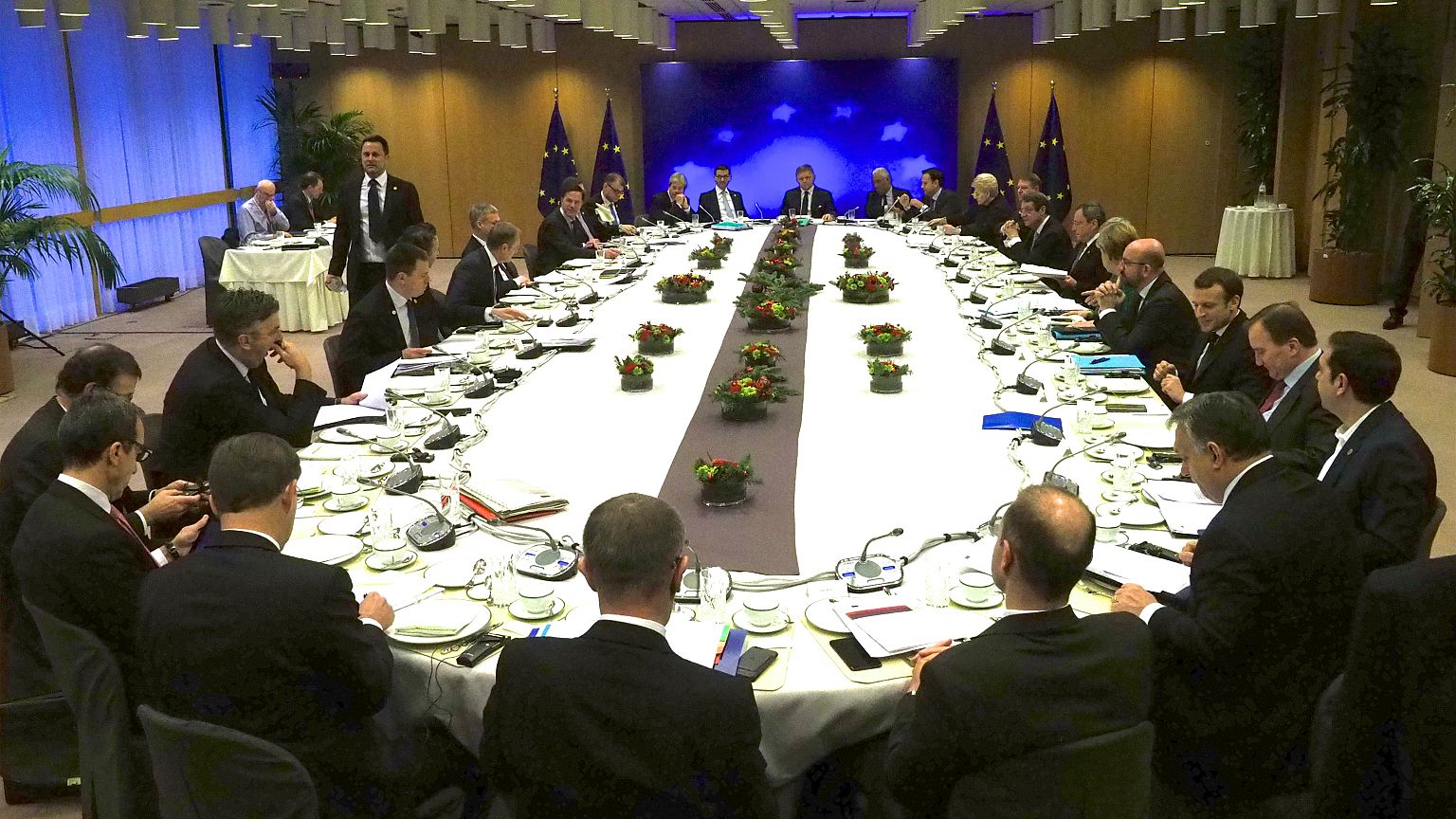 Tour de table des chefs d'Etat et de gouvernement de l'UE