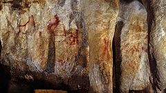 La Pasiega, section C. Cave wall with paintings. 