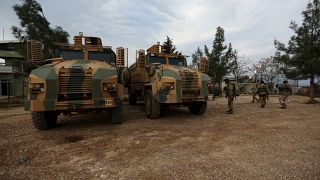 قوات من الجيش السوري الحر مدعومة من تركيا في عفرين