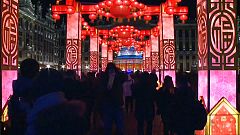 Des lanternes chinoises géantes dans le centre de Bruxelles