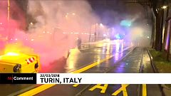 Gewalt bei Demonstration in Turin