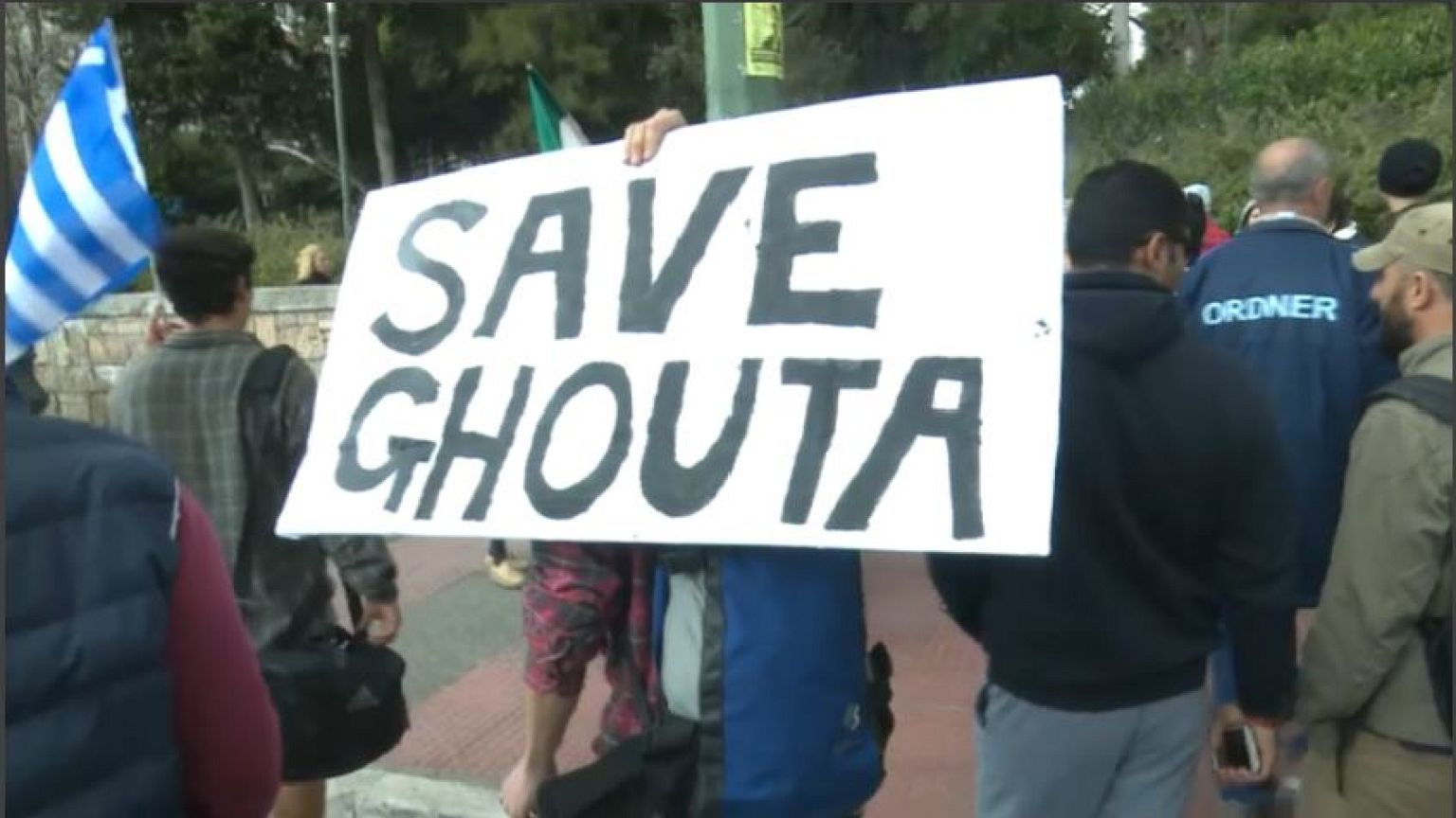 Grecia: Atene in piazza per Ghouta