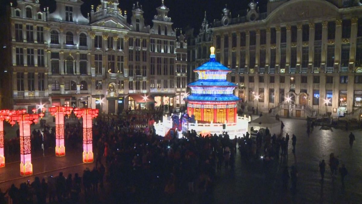Kínai lámpásfesztivál Brüsszelben