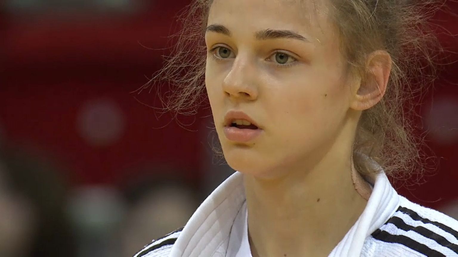 Daria Bilodid at the 2018 Dusseldorf Judo Grand Slam