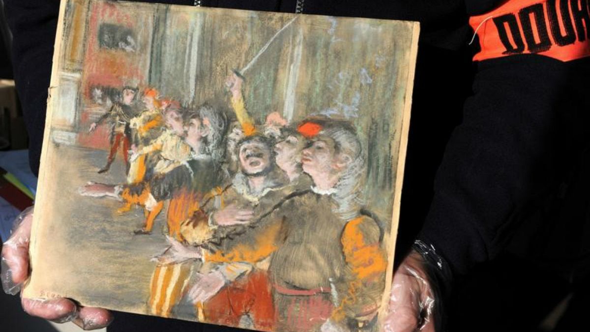 لوحة (الجوقة) للفنان الفرنسي إدجار ديجا