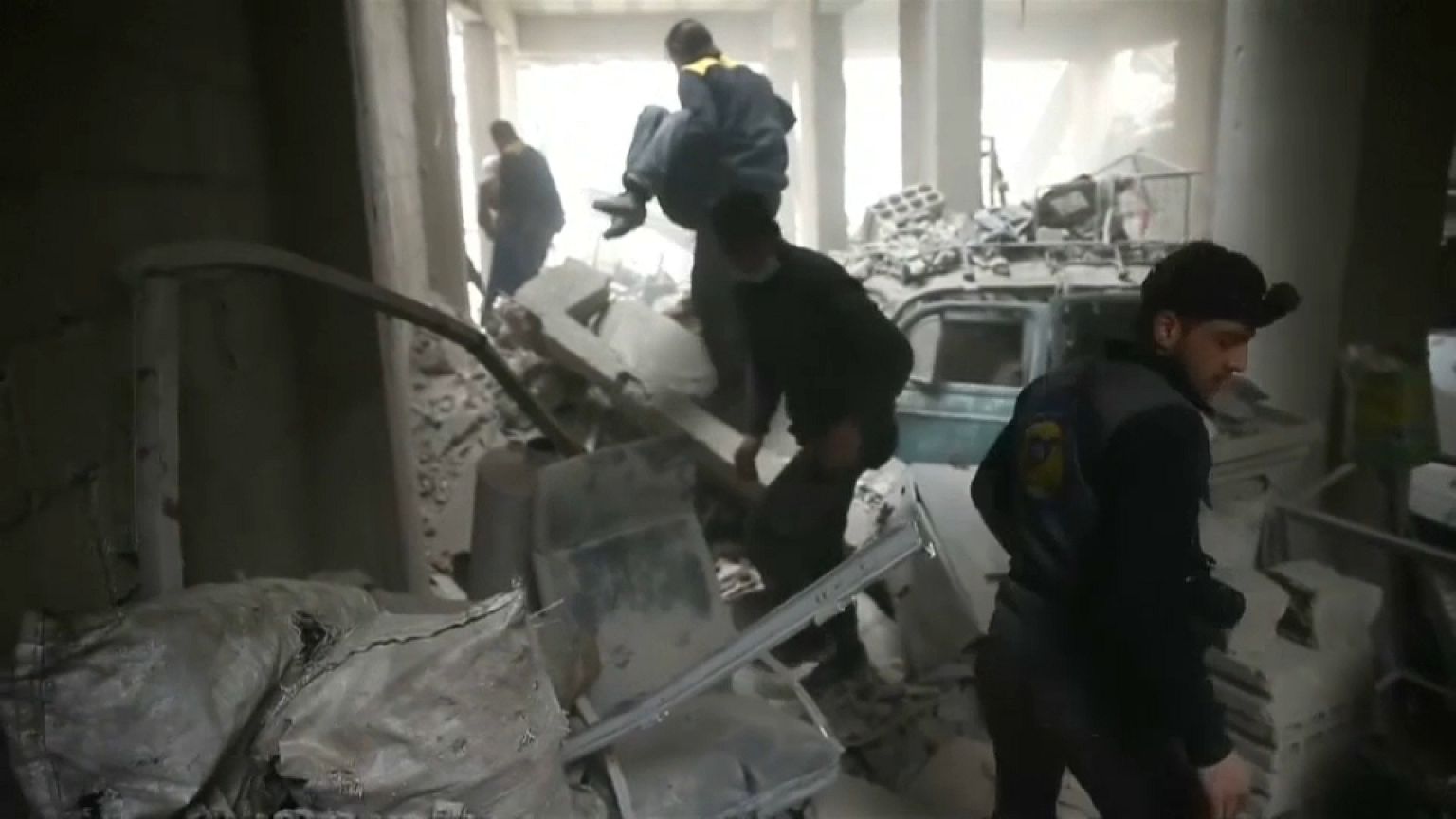 Syria: At least 500 civilians have been killed during a week of bombing raids in the besieged enclave of Eastern Ghouta