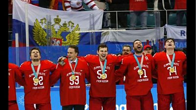 Hockey: Oro alla Russia che canta l'inno sul podio