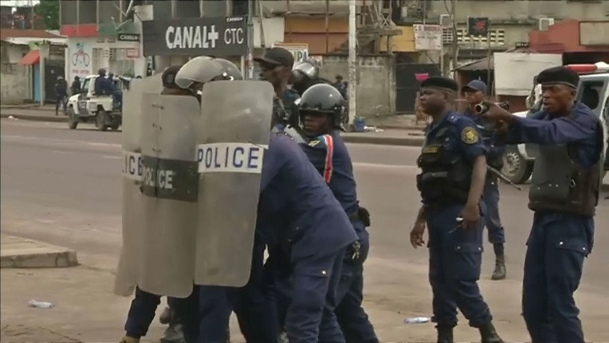 Протесты в Киншасе