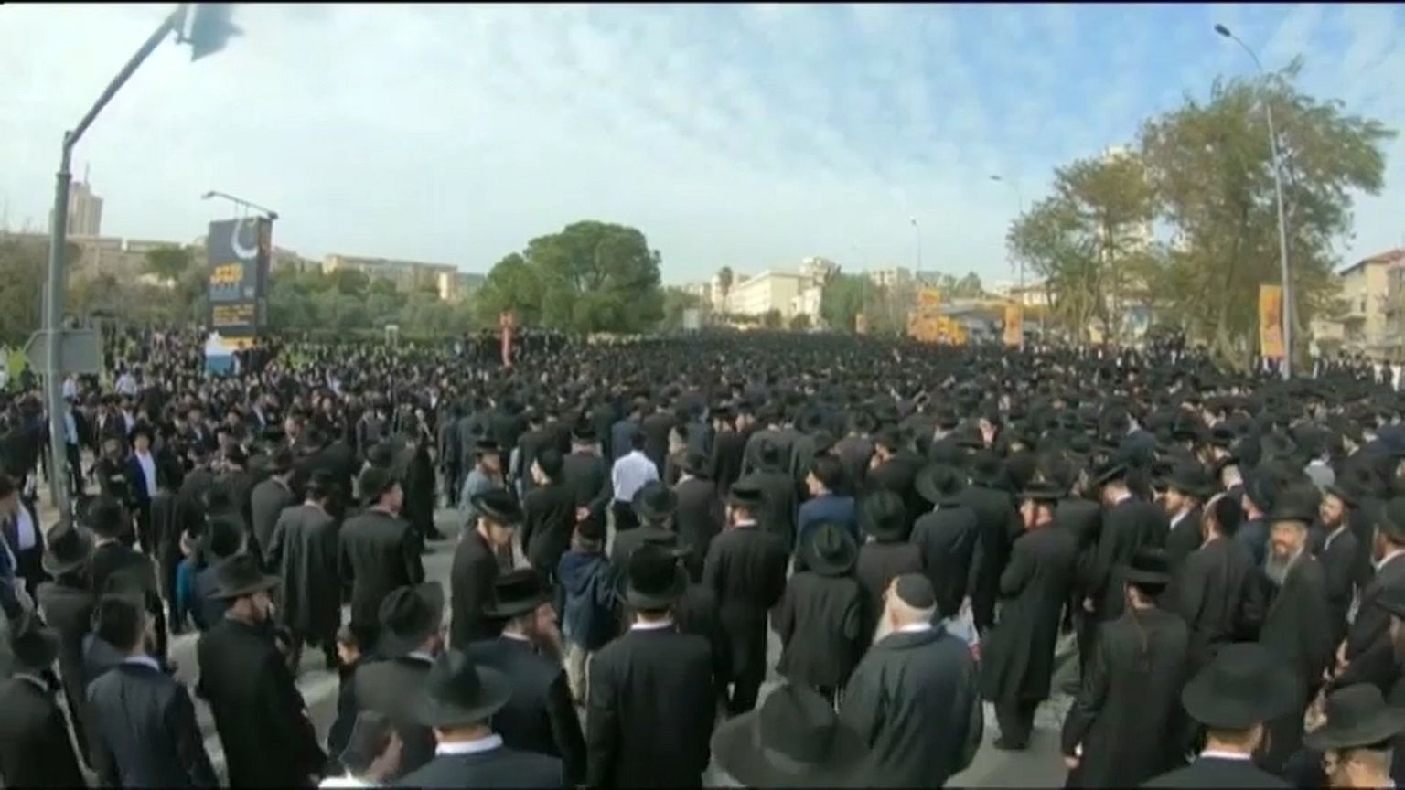 Thousands of mourners packed the streets to pay their respects