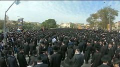 Thousands of mourners packed the streets to pay their respects