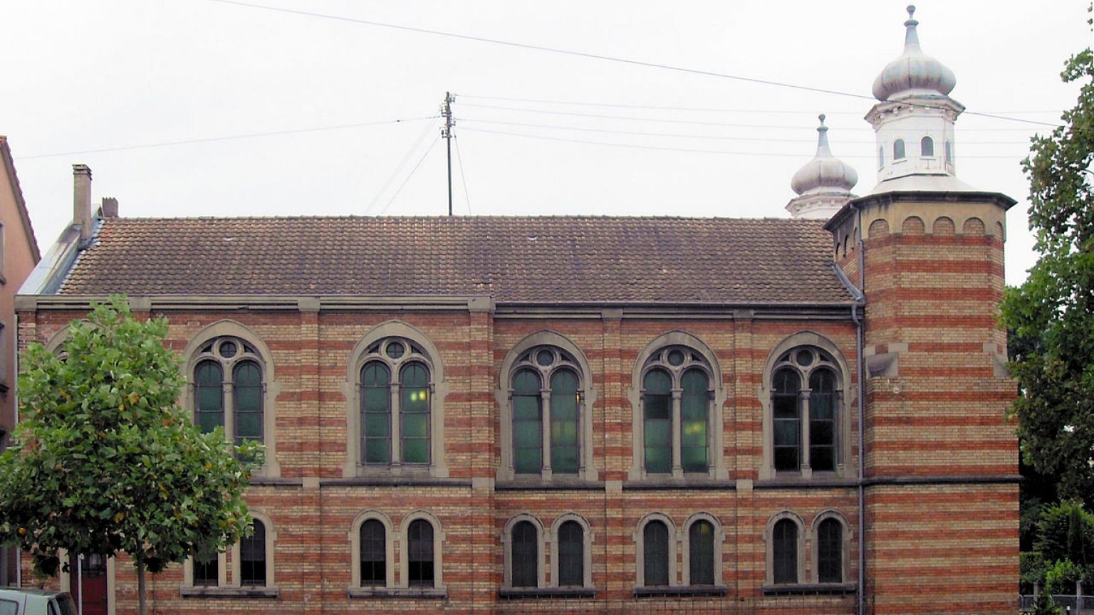 Synagoge in Frankreich. 