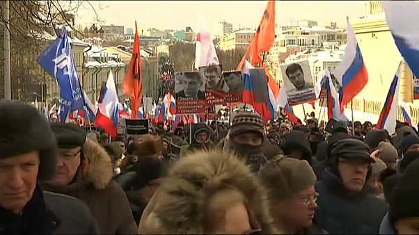 Nemtsov march draws thousands to Moscow Nemtsov march draws thousands to Moscow