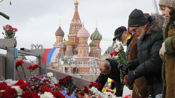 Rassemblement en hommage à Boris Nemtsov à Moscou Rassemblement en hommage à Boris Nemtsov à Moscou