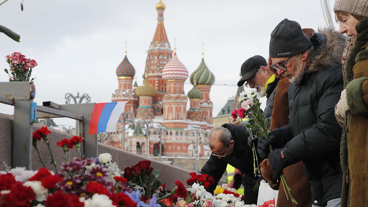 Rus muhalif lider Nemstov ölüm yıldönümünde anıldı