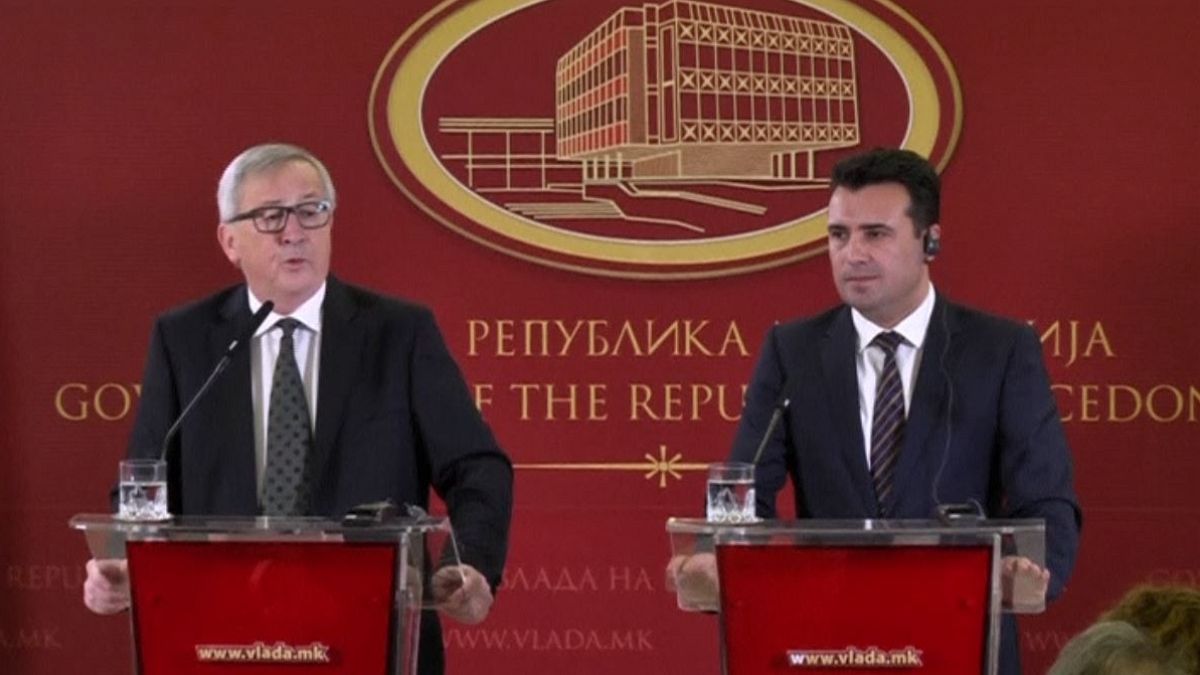 Juncker calls on FYROM to sort out naming dispute with Greece