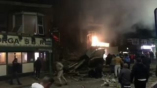 Κατάρρευση κτιρίου από έκρηξη στο Λέστερ