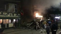 Сильный взрыв в Лестере