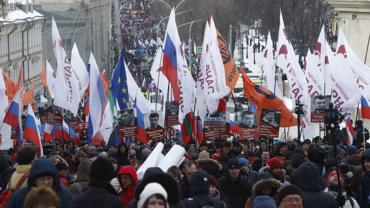 هزاران نفر در سالگرد قتل بوریس نمتسوف خواستار خروج پوتین از قدرت شدند