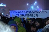 Romanians protest and call on Europe to protect them from corruption