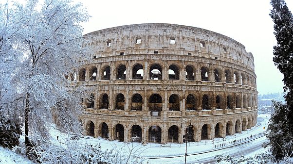 Vague de froid : Rome prend des airs de paradis blanc Vague de froid : Rome prend des airs de paradis blanc