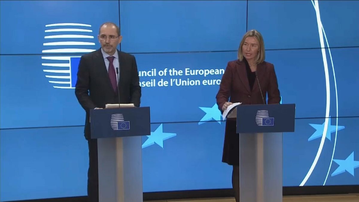Feferica Mogherini meeting with Ayaman Safa arab foreign ministers brussels