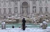 Rome sous la neige