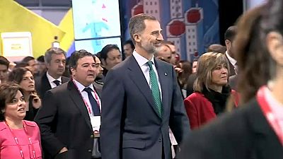Felipe VI inaugura el Mobile World Congress de Barcelona