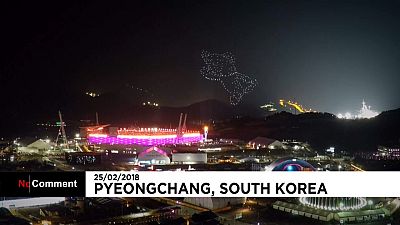Espectaculares fuegos artificiales despiden los Juegos Olímpicos de Pyeongchang