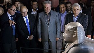 «موزۀ لوور در تهران» با حضور وزیر خارجه فرانسه افتتاح شد