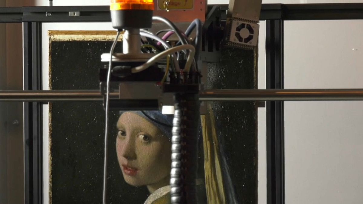 Vermeers "Mädchen mit dem Perlenohrring" wird gescannt