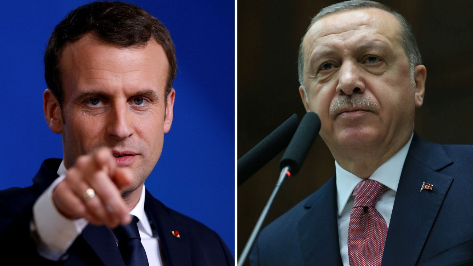 إيمانون ماكرون و رجب طيب إردوغان