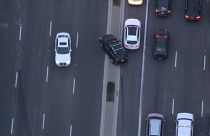 Dramatic car chase in California