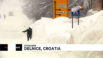 La ola de frío atraviesa Croacia