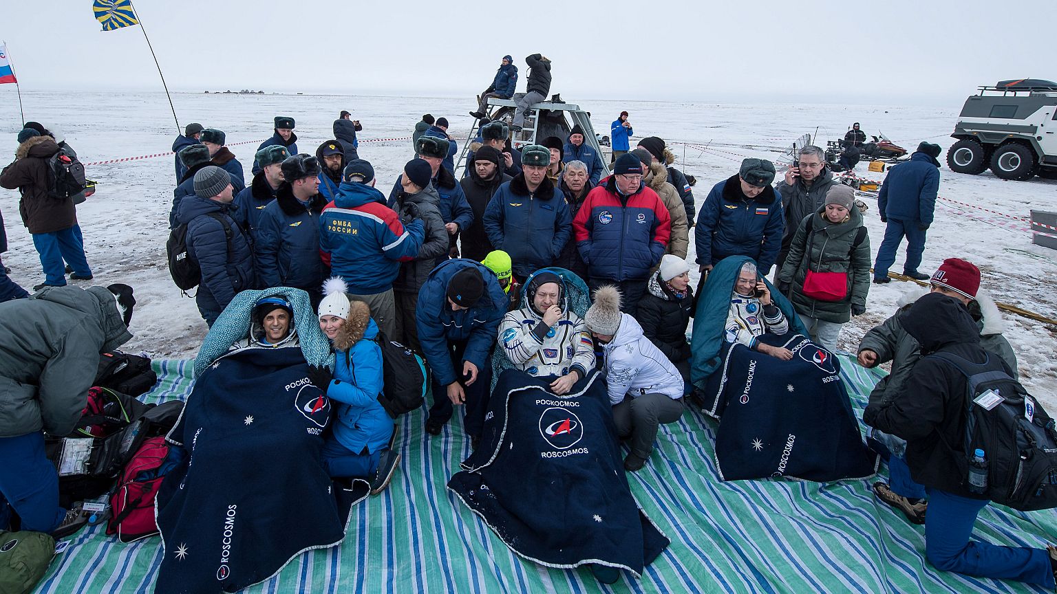 Il rientro degli astronauti dalla Iss