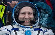 Alexander Misurkin of Russia returning to Earth, Feb. 28