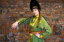 Russian artist 'Weld Queen' creates interactive sculptures