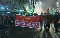Rally against name change proposals in Macedonian capital Skopje